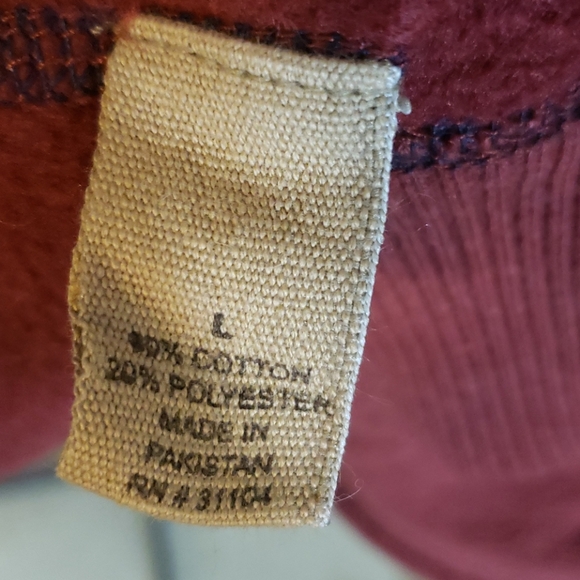 Red Camel Hoodie, Zippered Size Large - Picture 4 of 4